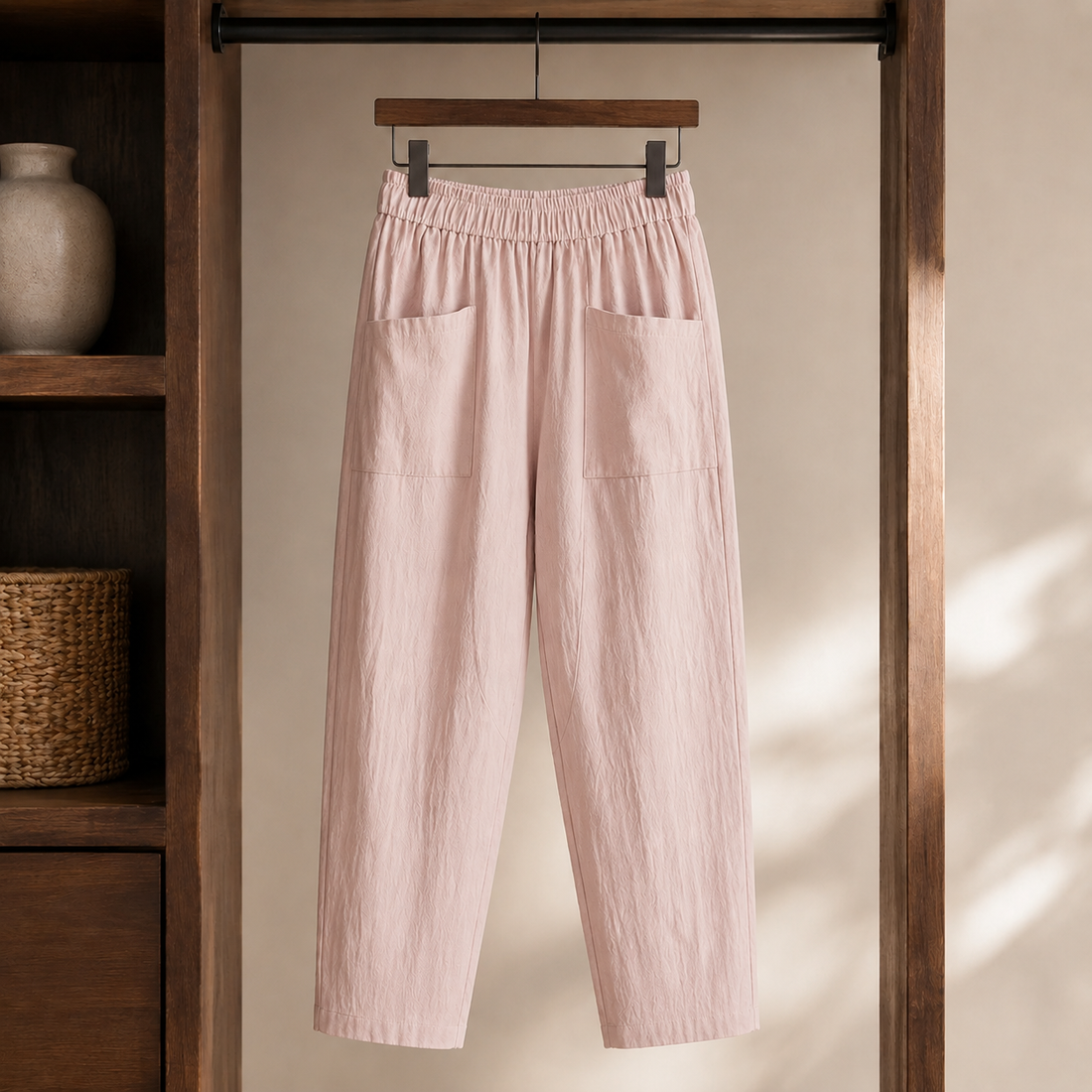 Elowen-Grace Relaxed Pants - Pink