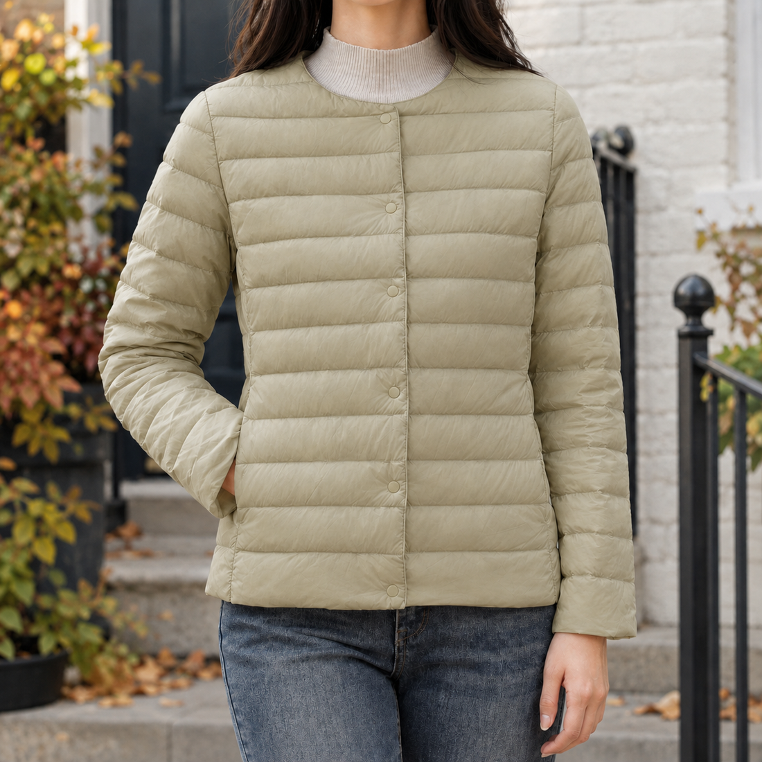 Benedetta Quilted Jacket - Khaki