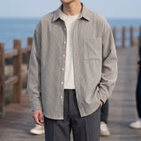 Mason Corduroy Shirt - Light Gray