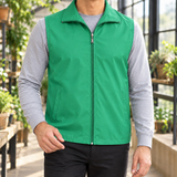 Wyatt Zip Utility Vest - Grass Green