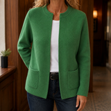 Livia-Grace Ribbed Cardigan - Green