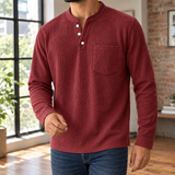 Dorian Ribbed Henley - As Pictured
