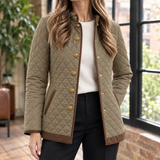Lavinia-Rose Quilted Jacket - Khaki