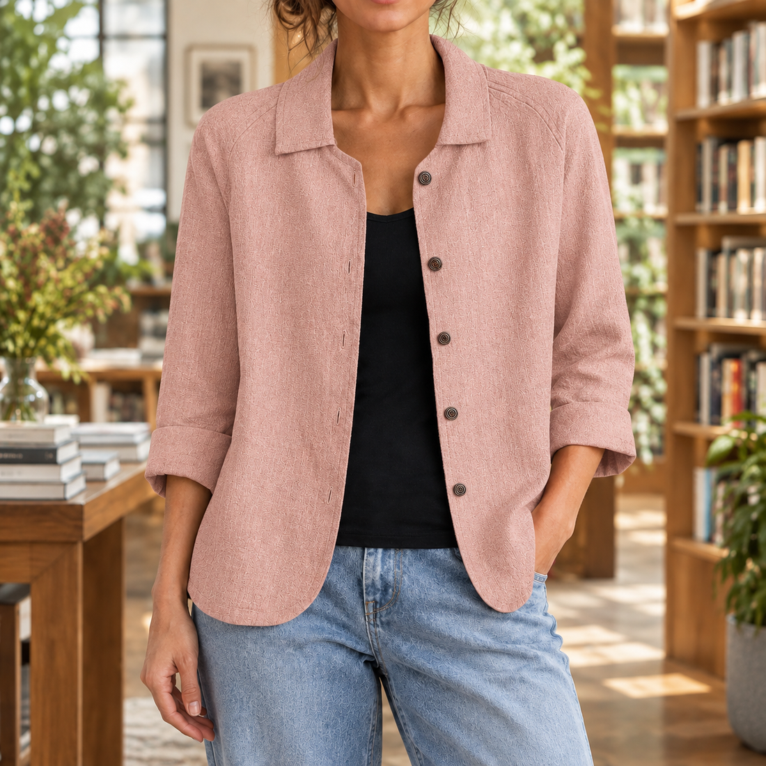 Mabel-Jade Relaxed Blazer - Pink
