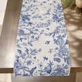 Blue Toile Floral
