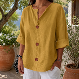 Penelope-Sage Relaxed Blouse - Yellow