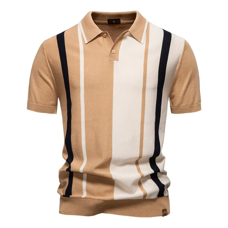Marzio Contrast Knit Polo