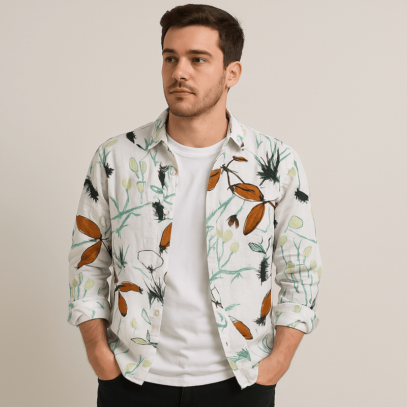 San Paolo Floral Shirt - Charles Thomas