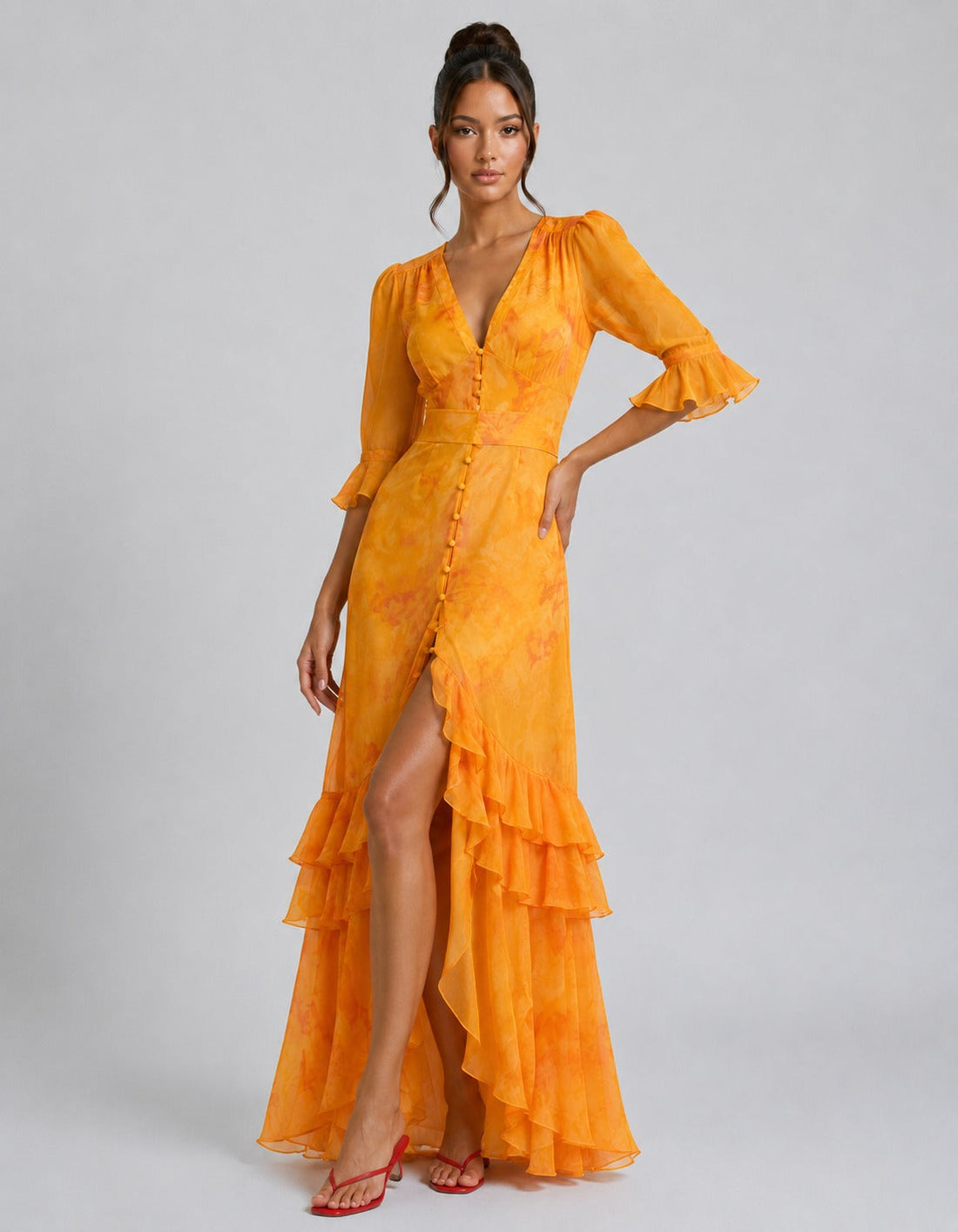 Renee Ruffled Maxi Dress
