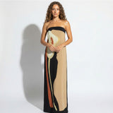 Women’s Strapless Maxi Dress – Sculpted Fit