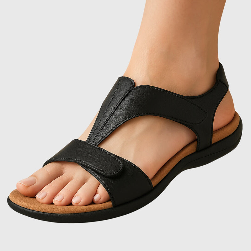 Women's Support Comfort Sandals - Leather Look
