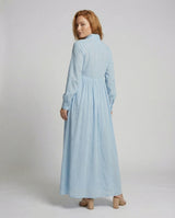 Women’s Lightweight Button Front Maxi Shirt Dress – Relaxed Flowy Silhouette