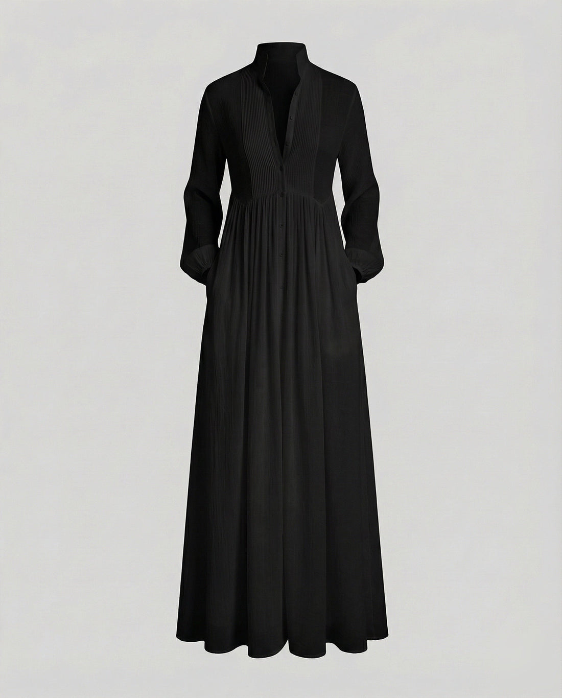 Women’s Lightweight Button Front Maxi Shirt Dress – Relaxed Flowy Silhouette