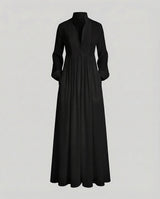 Women’s Lightweight Button Front Maxi Shirt Dress – Relaxed Flowy Silhouette