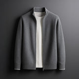 Bordeaux Merino Zip Jacket